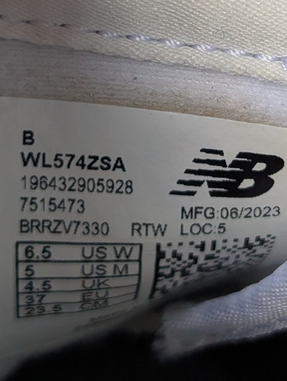 New Balance 574 Platform Shoes Size 6.5 - Picture 4 of 6